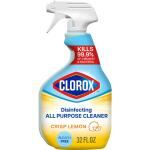 Clorox 32 oz. Bleach-Free Disinfecting All-Purpose Cleaner Spray, Crisp Lemon Scent(4460060044)