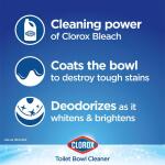 Clorox 24 oz. Toilet Bowl Cleaner with Bleach, Rain Clean Scent – 2-Pack (4460000273)