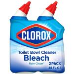 Clorox 24 oz. Toilet Bowl Cleaner with Bleach, Rain Clean Scent – 2-Pack (4460000273)