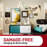 CommandMedium and Large Picture Hanging Strips, White, Damage Free Decorating, 12 Medium Pairs and 16 Large Pairs (17209-28ES)