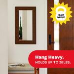 Command20 Lb XL Heavyweight Picture Hanging Strips, White, Damage Free Decorating, 8 Pair (17217-8ES)