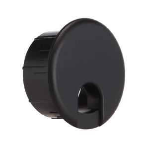 Commercial Electric 2 in. Furniture Hole Cover, Black(DAPFCB-200-1)