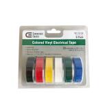 Commercial Electric1/2 in. x 20 ft. Electric Tape, Multi-Color (6-Pack) (30005336)