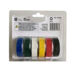 Commercial Electric1/2 in. x 20 ft. Electric Tape, Multi-Color (6-Pack) (30005336)