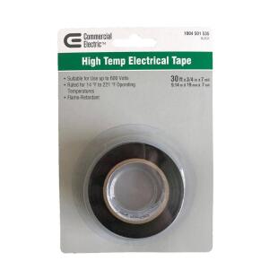 Commercial Electric3/4 in. x 30 ft. Commercial Carded Electrical Tape, Black (EC-800)