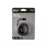 Commercial Electric 6 ft. USB C to HDMI Cable- Black (HD1425)