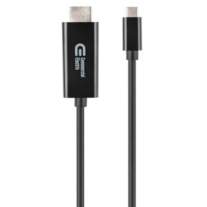 Commercial Electric 6 ft. USB C to HDMI Cable- Black (HD1425)