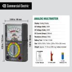 Commercial ElectricAnalog Multi-Meter (M1015C)