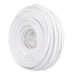 Commercial Electric50 ft. Telephone Line Cord, White (50FT LINE CORD 4C WH)