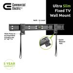 Commercial ElectricUltra Slim Fixed TV Wall Mount for 37 in. to 90 in. TVs (MB-51546)