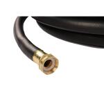 Continental Premium Commercial Grade Rubber Black Water Hose, 5/8 in. Dia x 50 ft. (20258074)