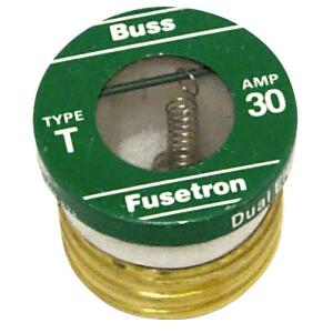 Cooper Bussmann T Series 30 Amp Plug Fuses - 2 Pack