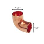 Everbilt1/2 in. Wrot Copper 90-Degree Cup x Cup Elbow Fitting Pro Pack 50-Pack (MPP607HD12)