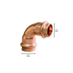 ViegaProPress 1 in. Press Copper 90° Elbow (77210)