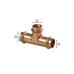 ViegaProPress 1/2 in. Press Copper Tee (77235)