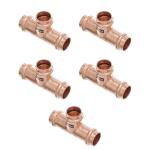 ViegaProPress 3/4 in. Press Copper Tee 5-Pack (77460)