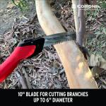 Corona RazorTOOTH 10 in. Folding Pruning Saw with High Carbon Steel Blade and Ergonomic Non-Slip Handle (RS16150CCH)