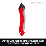 Corona RazorTOOTH 10 in. Folding Pruning Saw with High Carbon Steel Blade and Ergonomic Non-Slip Handle (RS16150CCH)