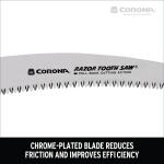 Corona RazorTOOTH 10 in. Folding Pruning Saw with High Carbon Steel Blade and Ergonomic Non-Slip Handle (RS16150CCH)