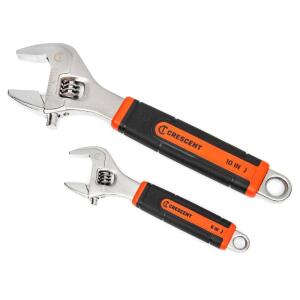 Crescent 6 in. and 10 in. Cushion Grip Adjustable Wrench Set (2-Piece) (AC3610CVS)