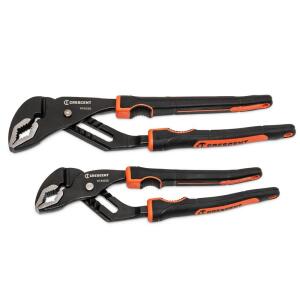 Crescent Grip Zone 10 in. and 12 in. V-Jaw Tongue and Groove Plier Set with Dual Material Grips (RT400SGSET2-05)