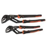 Crescent10 in. and 12 in. Grip Zone V-Jaw Tongue and Groove Plier Set with Dual Material Grips