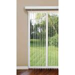 Home Decorators CollectionCrown White Cordless Room Darkening Vertical Blinds for Sliding Doors Kit with 3.5 in. Slats - 78 in. W x 84 in. L (10793478805020)