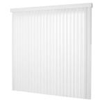 Home Decorators CollectionCrown White Cordless Room Darkening Vertical Blinds for Sliding Doors Kit with 3.5 in. Slats - 66 in. W x 84 in. L (10793478806102)