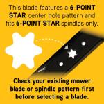 Cub Cadet Original Equipment High Lift Blade Set for Select 50 in. Riding Lawn Mowers (490-110-C155)