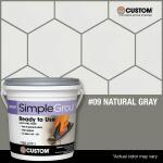 Custom Building ProductsSimpleGrout #09 Natural Gray 1 qt. Pre-Mixed Grout (PMG09QT)