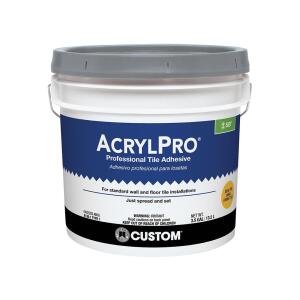 Custom Building ProductsAcrylPro 3.5 Gal. (14 qt.) Tile & Stone 72 Hr. Dry Time Professional Tile Adhesive (ARL40003)