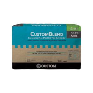 Custom Building ProductsCustomBlend Gray Economical Non-Modified Thinset Mortar (CBTSG50)