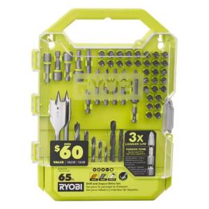 RYOBI Drill and Impact Drive Kit (65-Piece)