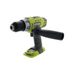 Ryobi P214 One+ 18 Volt Lithium Ion 1/2 Inch 600 Pound Torque Hammer Drill/Driver (Tool Only) with Handle (Non-Retail Packaging)