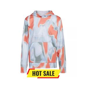 Adidas Big Boys Long Sleeve Heat Map Printed Hoodie / Size M