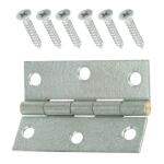 Everbilt 2-1/2 in. Non-Removable Pin Narrow Utility Hinge Galvanized (2-Pack)