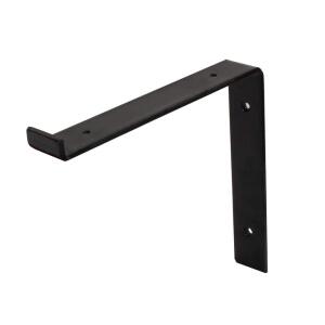 Crates & Pallet10 in. Black Steel Shelf Bracket for Wood Shelving (69102)