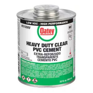 Oatey - 32 oz. Heavy-Duty Clear PVC Cement California Compliant