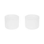 Everbilt1-1/4 in. Long, 1-1/4 in. Width White Closet Rod End Caps(2-Pack) (EH-WSTHDUS-355)