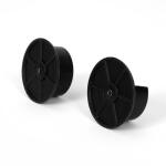 Everbilt 1-5/16 in. Heavy-Duty Matte Black Closet Pole Sockets (2-Pack) (EH-WSTHDUS-543)