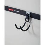 RubbermaidFasttrack Garage Utility Hook, 50 lbs. Capacity, Wall Mounted Storage and Organization System for Home/Garage (1784461)