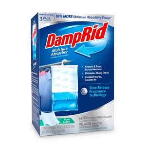 DampRid 15.4 oz. Pure Linen Hanging Moisture Absorber, Pack of 3 (FG83PLSB)