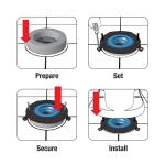 DANCOHydroSeat Stainless Steel Toilet Flange Repair (10672X)