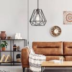 Globe ElectricDawson 1-Light Dark Bronze Plug-In or Hardwire Pendant Lighting with 15 ft. Cord(61107)