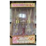 GC 2 Pcs Diamond Glass High Fragrance Reed Diffusers Set