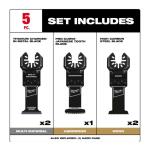 Milwaukee Multi-Tool Oscillating Blade Kit (5-Piece)