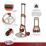 Milwaukee150 lbs. Convertible Fold-Up Steel Hand Truck with One 60 in. Bungee Cord (73777)