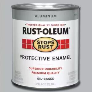 Rust-Oleum Stops Rust - 1 qt. Protective Enamel Metallic Aluminum Interior/Exterior Paint