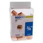 NIBCO 3/4 in. x 3/4 in. Copper Tube Cap Fitting Pro Pack (50-Pack)