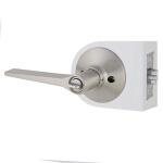 DefiantFreedom Satin Nickel Keyed Entry Door Lever (32LEX200B)